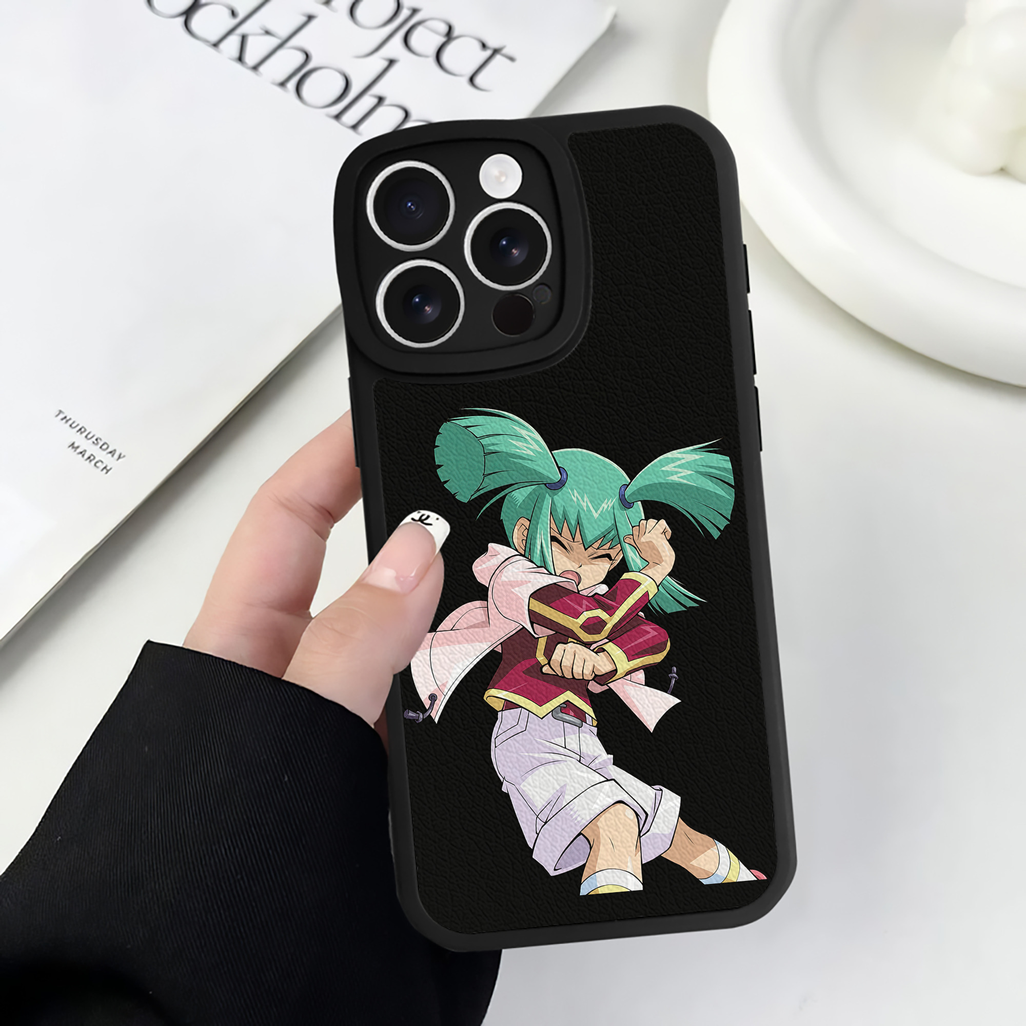 （画像用） 遊☆戯☆王 Yu-Gi-Oh! 【iPhone 16シリーズ対応】シリコンスマホケース（レザー調） 材質：シリコン